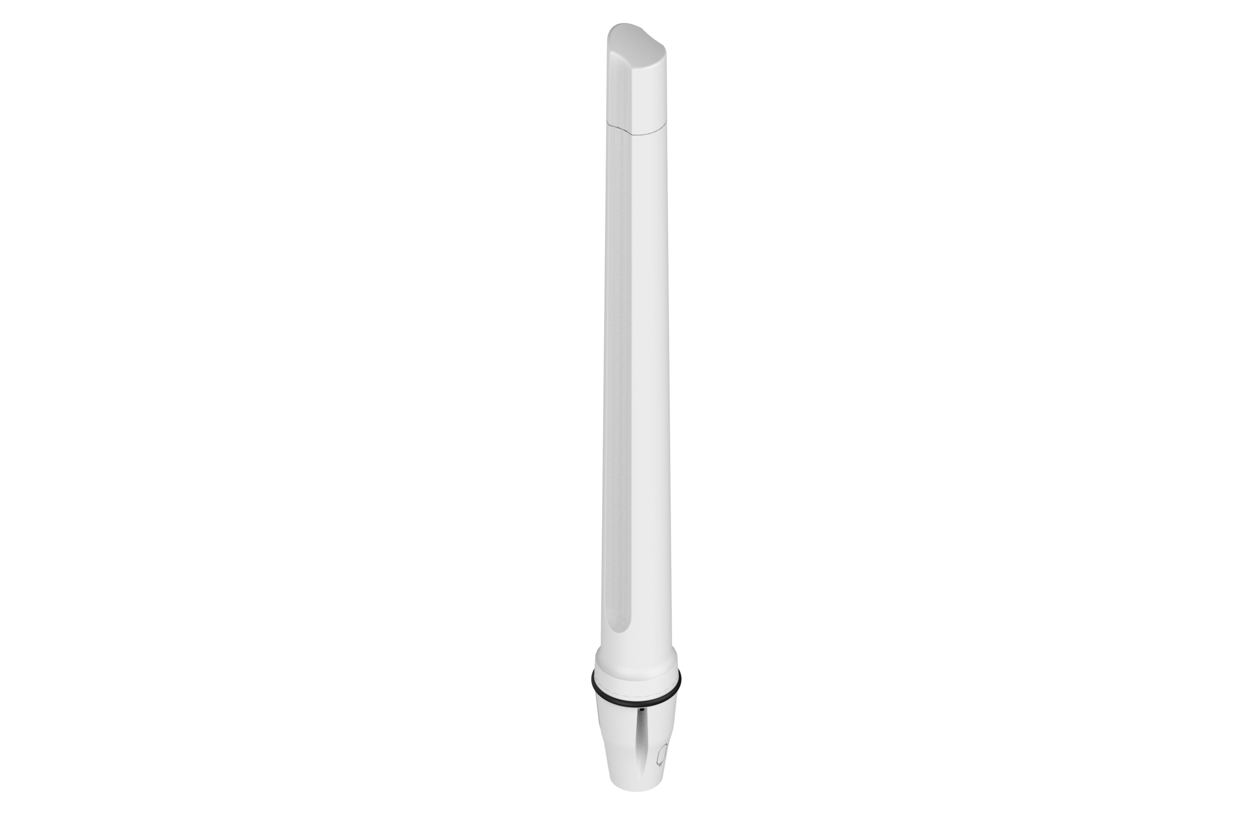 Ultra-Wide MIMO (2x2) Omni-directional Marine & Coastal LTE/5G& Wi-Fi antenna, 410 - 3800 MHz., max. Gain: 6.2 dBi, with stainless steel pole mount (max. 50mm), 2m HDF-195, SMA (m), Brilliant White