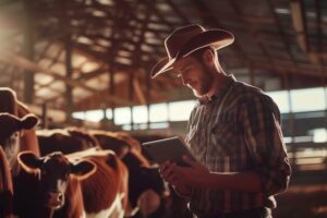 POYNTING antennas provide reliable connectivity for smart farming, ensuring seamless communication and real-time data access for farmers using tablets in cow sheds. Images are used for visual representation purposes only. These images may not be downloaded, copied, or used in any form without prior permission.