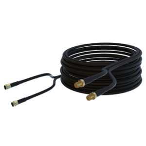 A-CAB-109,10m Twin HDF-195 Low Loss Cable; SMA (m) to SMA (f),Cable Featured Image