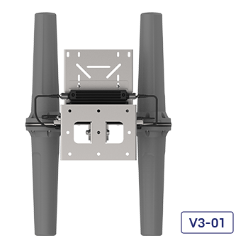 A-HELI-0022-V3-01,Circular Polarised, Bi-Directional Mine/Tunnel Antenna; Dual-band Wi-Fi,Wi-Fi Mine Tunnel Top View