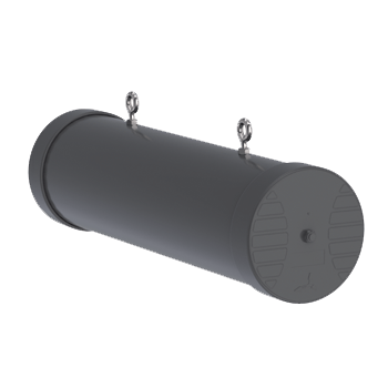 A-HELI-0004-IS,Circular Polarised, Uni-Directional Mine/Tunnel Antenna; Wi-Fi,Directional Mine Tunnel Back View