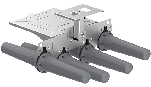 HELI-42-V2 banner image showcasing dual-band Wi-Fi antenna in mining tunnel environment