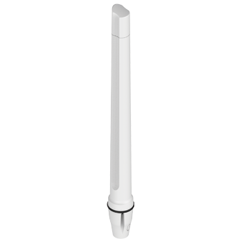 Ultra-Wide MIMO (4x4) Omni-directional Marine & Coastal LTE/5G & Wi-Fi antenna, 617 - 3800 MHz., max. Gain: 3.5 dBi, with stainless steel pole mount (max. 50mm), 2 x Twin HDF 195, SMA (m), Brilliant White