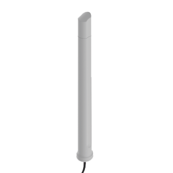 Ultra-Wide MIMO (2x2)Urban  Omni-directional LTE/5G & Wi-Fi antenna, 410 - 3800 MHz., max. Gain: 6.2 dBi, with stainless steel pole mount (max. 50mm), 5m HDF-195, SMA (m), L-Bracket