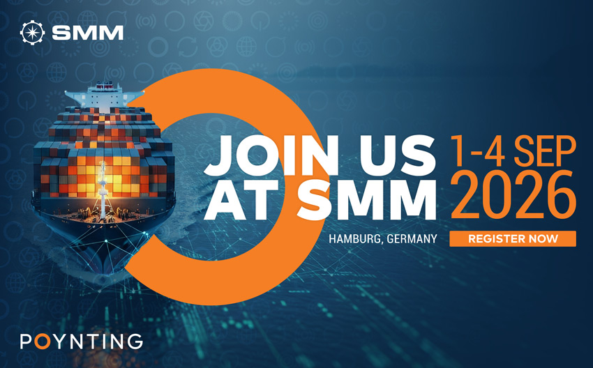 POYNTING at SMM 2026 maritime trade fair in Hamburg, Germany, from 1–4 September