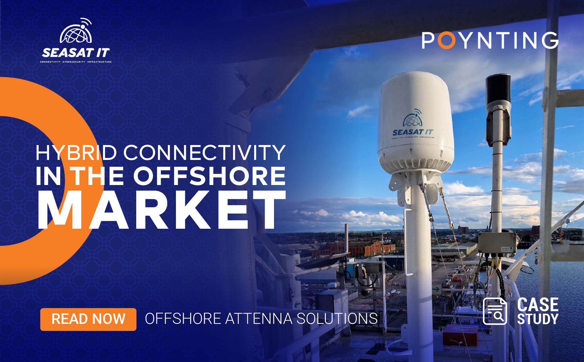 Seasat IT’s hybrid connectivity solution using POYNTING WaveHunter and Starlink for offshore operations.
